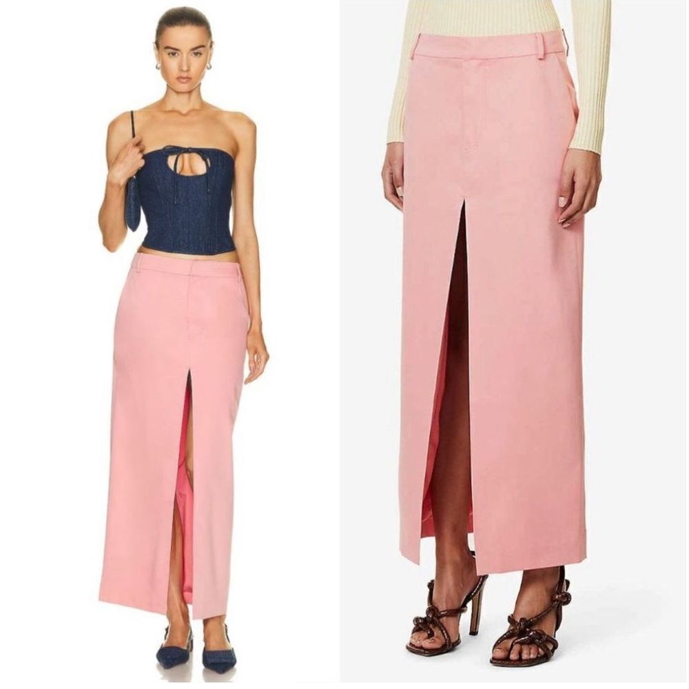 SIR. Giacomo Split Maxi Skirt Barbie Bubblegum Pink Size 3 L